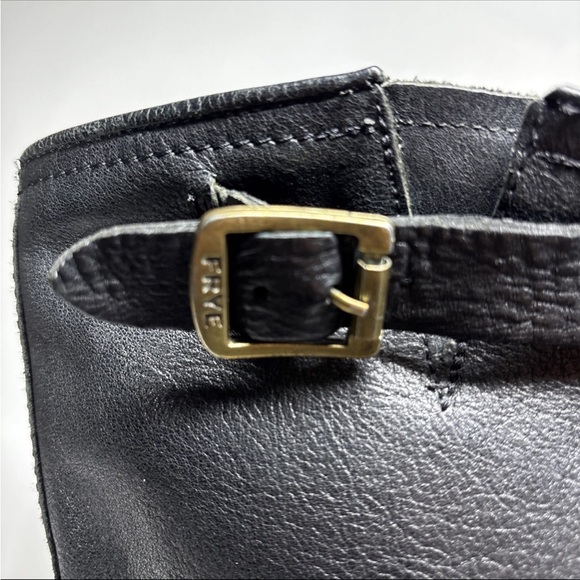 Frye Veronica womens 9 Slouch Tall Leather Riding Boots
buckle Moto black - Picture 4 of 16
